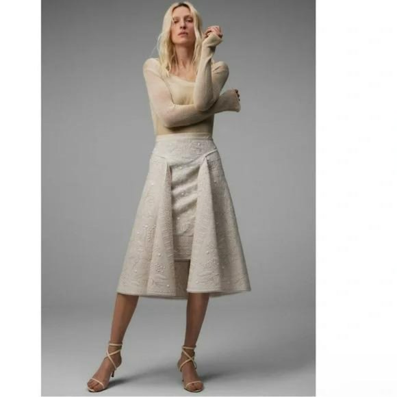 ZARA ATELIER EMBROIDERD CAPE SKIRT LIMITED EDITION - Picture 4 of 10